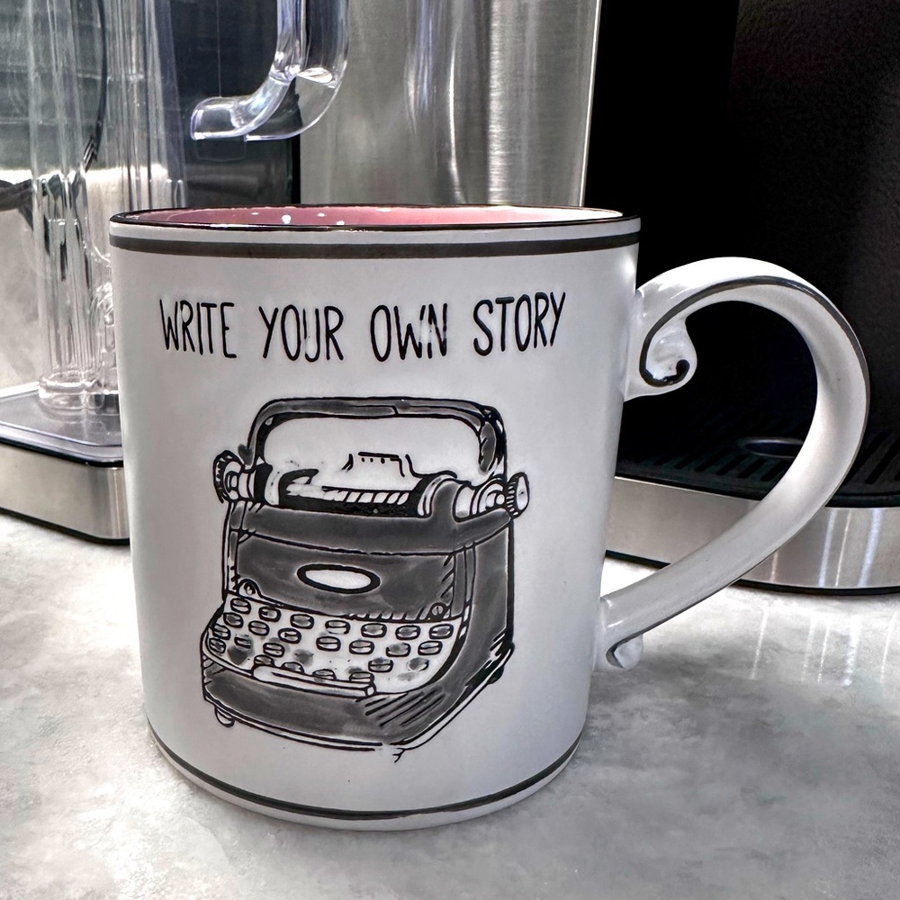 Handmade “Write Your Own Story” Ceramic Mug / Cup - Like New